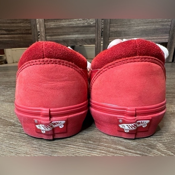 VANS Bold Ni LX Nubuck Suede Racing Red Chili Pepper Ultracush - Picture 7 of 13